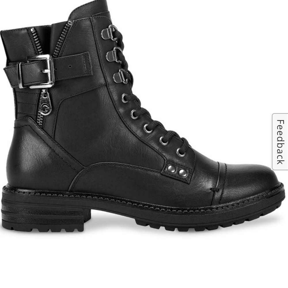 Women’s Black Gessy combat boot from GBG Los Angeles - size 6.5M - Gently Worn